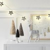 10ct LED Battery Operated Silver Star Christmas Novelty String Lights Warm White - Wondershop™ - 2 of 4