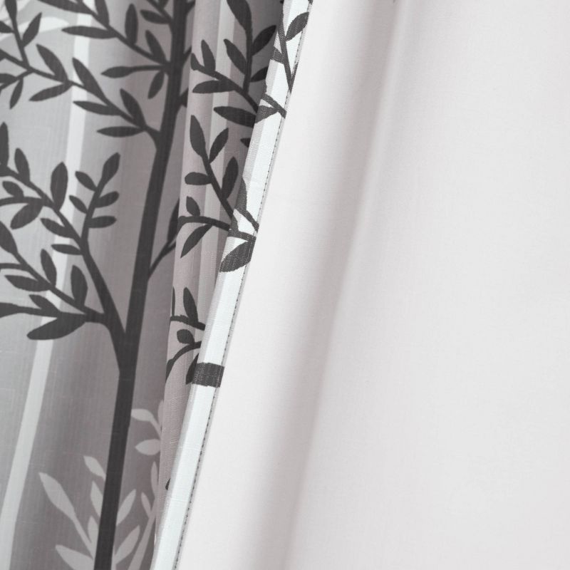 Linear Tree Insulated Blackout Window Curtain Panels - Lush Décor, 6 of 8