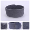 Unique Bargains Handcrafted Odorless Cotton Rope Chic Appearance Storage Basket 1 Pc - 3 of 4