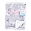 Hudson Baby Infant Girl Plush Blanket with Faux Shearling Back, Whimsical Unicorn, One Size - 2 of 2