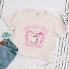Cotton Tail Bunny Club Bubblegum - Women's Boxy Crop Top Graphic T-Shirt - 2 of 4