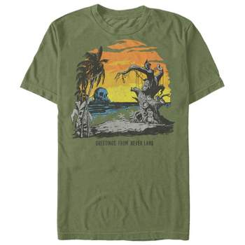 Men\'s Peter Pan Skull Rock : Target Sunset Vintage Poster T-shirt