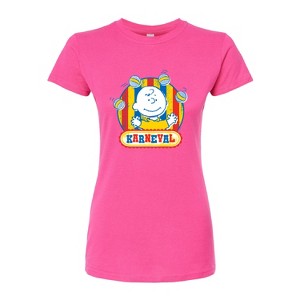 Women's - Peanuts - Charlie Brown Karneval Fitted Graphic T-Shirt - 1 of 4