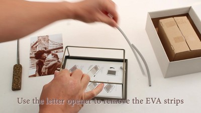 Elegant Gunmetal Iron 8x10 Floating Picture Frame