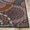 Bohemian Medallion Non-Slip Indoor Outdoor Area Rug by Blue Nile Mills - 3 of 4