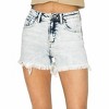Women's Acid Wash Denim Shorts - RISEN - 4 of 4