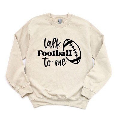 Simply Sage Market Talk Football To Me Ball Sweatshirt - 2XL - Dust