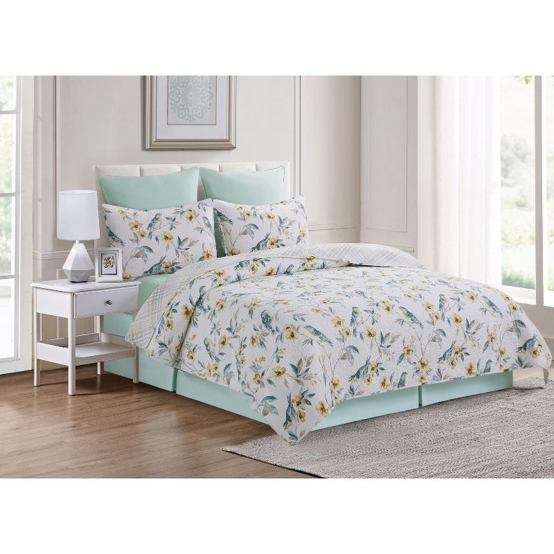 C&F Home Calix Bluebird Cotton Quilt Set  - Reversible and Machine Washable, 3 of 10