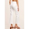 Women's Frayed Hem Stretch Denim Jeans - LA MIEL S - 2 of 4
