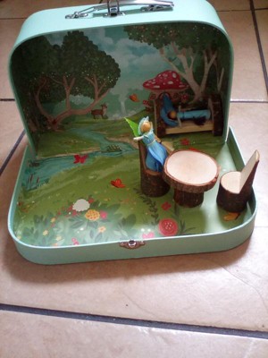 Secret Garden Travel Dollhouse Set with Dolls and Furniture – Hearthsong