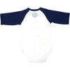 Pavilion Gift Company - Pineapple  - 12-24 Months 3/4 Length Navy Sleeve Onesie - Leotards and Bodysuits - 4 of 4