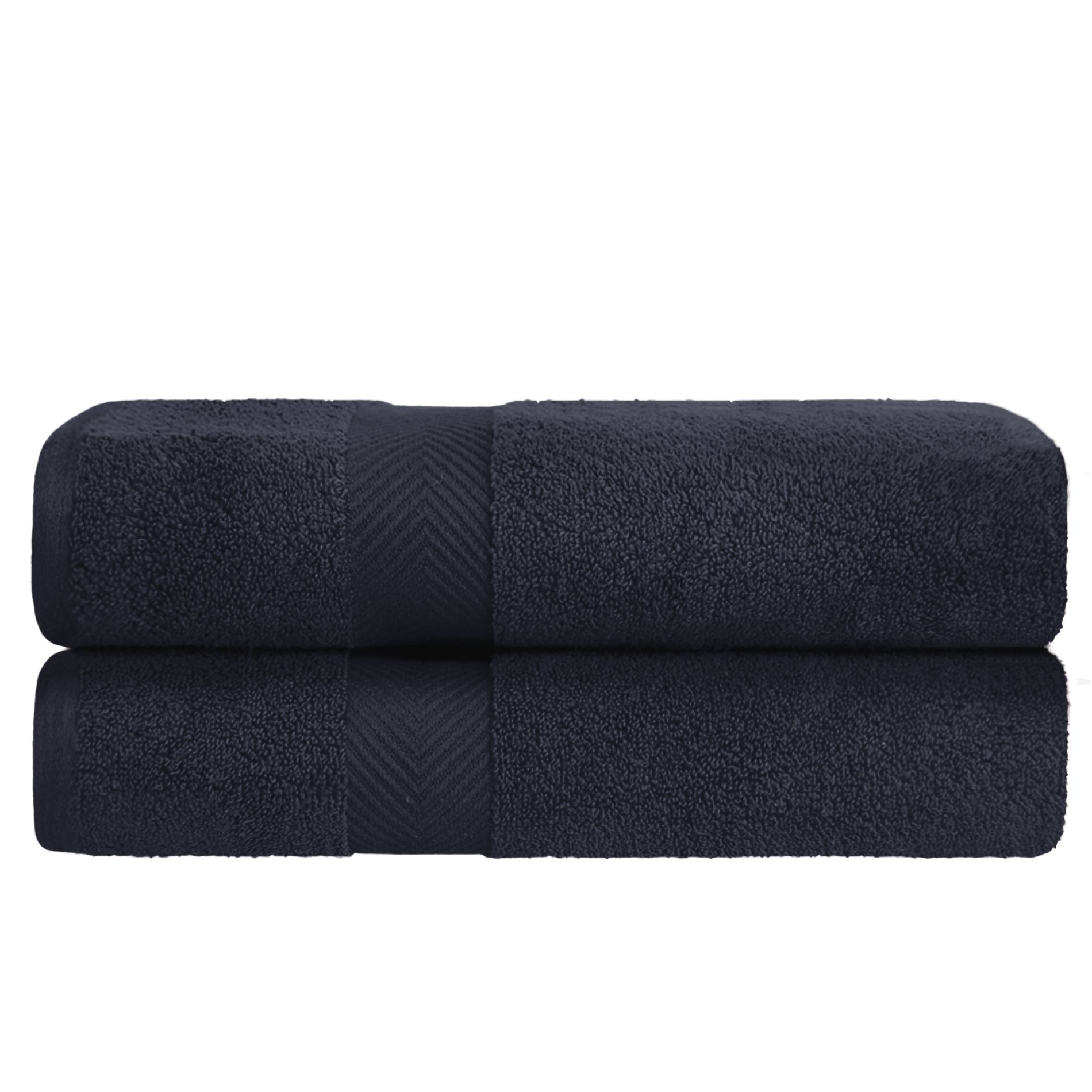 Contemporary Quick-Drying Zero-Twist Cotton 2-Piece Bath Sheet Set byBlue Nile Mills