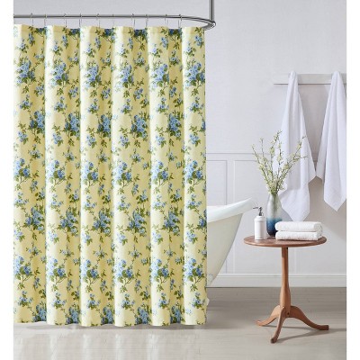 Cassidy Shower Curtain Yellow - Laura Ashley