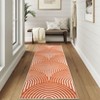 Machine Washable Area Rug Modern Abstract Decorative Non Slip Backing Low Pile Contemporary Lines Rugs - 3 of 4