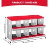 Chicken Nesting Boxes, Two-Tier Metal Chicken Egg Laying Box,Large Vented Holes for Egg Collection - 3 of 4