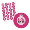 Big Dot of Happiness Bride-To-Be - Bridal Shower & Classy Bachelorette Party Circle Sticker Labels - 24 Count - 2 of 4