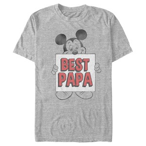 Men's Mickey & Friends Best Papa T-Shirt - 1 of 4