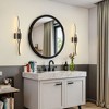 POWLIG 31.5" Modern Black LED Wall Sconce - Dimmable, 5 Color Temperature - 4 of 4