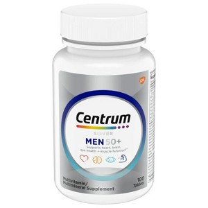 Centrum Silver Men's 50+ Multivitamin, Multimineral Supplement with Vitamin D3, B Vitamins & Zinc - 1 of 4