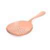 Summit Copper Julep Strainer by Viski | Professional Metal Stainless Steel Cocktail Strainer for Kitchen with Handle | Home bar tool - 4 of 4