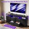63.3 Inch Dresser for Bedroom, 10 Drawer Dresser Tv Stand for 65 70 75 Inch Tv, with Led Lights & Power Outlets,  Living Room - 3 of 4