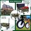 BEAFUP Collapsible Foldable Beach Wagon Cart with Strapping System & 3pcs Waterproof Liner Bag,360lbs Capacity for Camping,Shopping,Beach - 4 of 4