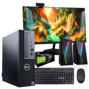Refurbished Dell Precision 3431 Desktop Computer-Intel i5-NVIDIA Quadro P620-32GB RAM-500GB+1TB SSD-Speaker-Webcam-Win 11 Pro-Manufacturer Refurbished - 1 of 4
