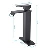 PAGED Bathroom Sink Faucet,Waterfall Spout Bathroom Faucet for Home Sinks - 3 of 4