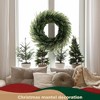 Vitalismo 24" Artificial Christmas Wreath Realistic Cypress Large Wreath with Dead Branches for Indoor/Outdoor Xmas Wall Door Hanging Decor - 3 of 4