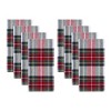 Christmas Classic Holiday Plaid Cotton Napkin Set of 8 - Multicolor - 17x17 - Elrene Home Fashions - 2 of 4