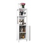 NicBex 52" Bamboo Linen Tower,Bathroom Storage Cabinet with Shelves & Door,Freestanding Storage Cabinet for Bathroom,Bedroom & Living Room - 2 of 4