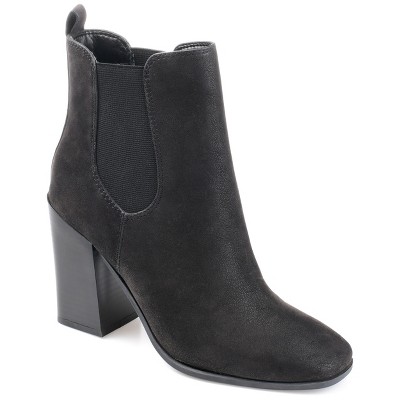 Journee Collection Womens Maxxie Pull On Stacked Heel Booties