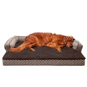 FurHaven Plush & Decor Comfy Couch Orthopedic Sofa-Style Dog Bed - 1 of 3