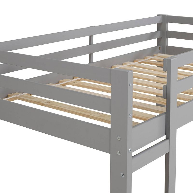 Twin Over Twin Indy Solid Wood Low Bunk Bed - Saracina Home, 5 of 13