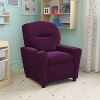 Emma and Oliver Contemporary Kids Recliner with Cup Holder - 2 of 4