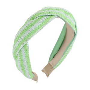 Unique Bargains Exquisite Personalized Straw Braid Headband 1 Pc - 1 of 4