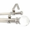 Urbanest Crystal Ball Manhattan 1-inch 5-8 inch Double Drapery Curtain Window Rod Set - 4 of 4