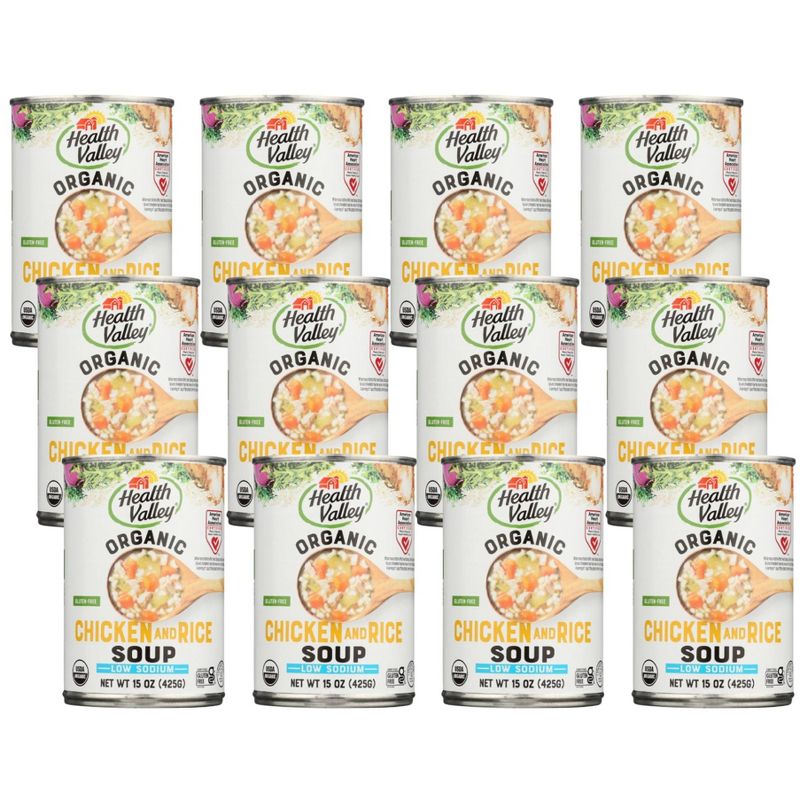 Health Valley Organic Chicken Rice Soup No Salt Added - Case of 12/15 oz, 1 of 7