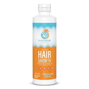 Oasis Liquid Hair Growth Supplement, Natural Liquid Hair Growth Serum for Thicker, Shinier & Stronger Hair, Rosemary Citrus, Sunwarrior, 450mL - 1 of 4