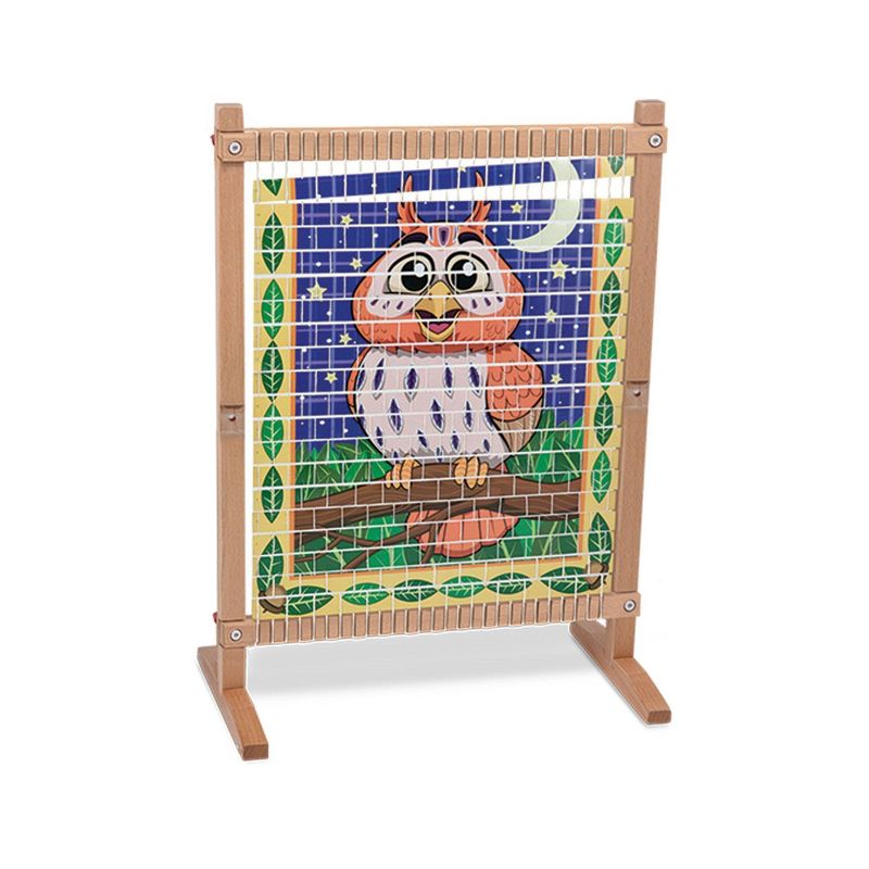 Melissa &#38; Doug Wooden Multi-Craft Weaving Loom: Extra-Large Frame (22.75 x 16.5 inches), 5 of 21