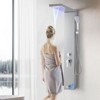 VEVOR Shower Panel Tower System with Rainfall Waterfall Shower Head,LED,53in Brushed Stainless Steel Shower Column,5-Function Faucet,Wall-Mount,Silver - 2 of 4