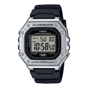 Casio Men’s Silver Digital Sport Watch with Black Strap - W-218HM-7AVCF - 1 of 2