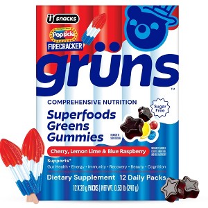 gruns gummies glp 1 Grüns Limited Time Flavor Firecracker Sugar-Free Adult Greens and  Superfoods Gummies