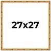PosterPalooza | 27x27 Bamboo Picture Frame, UV Acrylic, 4 Finishes - Brown, Black, Gold, and Natural - 2 of 4