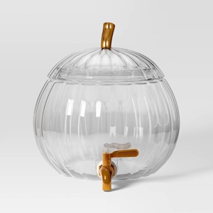 2gal Halloween Beverage Dispenser - Threshold™: Pumpkin Drink Server, Dishwasher-Safe, Cold Beverages - 1 of 4