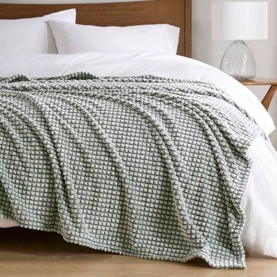 Sapphtopaz Twin Size Back-Printed Plush Throw Blanket for Bed, Polyester All-Season Blanket with Microvelour Texture, 66"W x 90"L Blanket for Couch