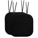 Honeycomb Memory Foam Non-Slip 16" x 16" Chair Cushion Pad with Ties
