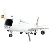 Boeing 747-400F Commercial Aircraft White w/Brown Tail "Gemini 200" Series 1/200 Diecast Model Airplane by GeminiJets - 4 of 4