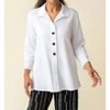 Women's Crinkle Crepe Patch Button Tunic - habitat - 2 of 4