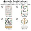 Big Dot of Happiness Religious Easter - 4 Christian Holiday Party Games - 10 Cards Each - Gamerific Bundle - 3 of 4